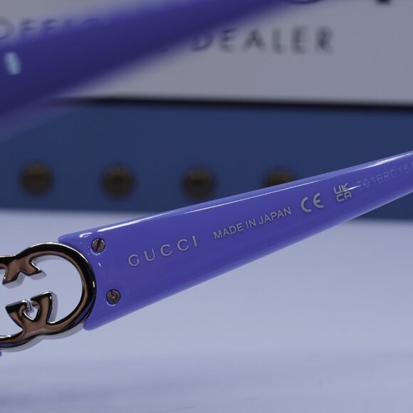 Gucci GG1662SA 003 Oval Sunglasses - Lilac main image 8